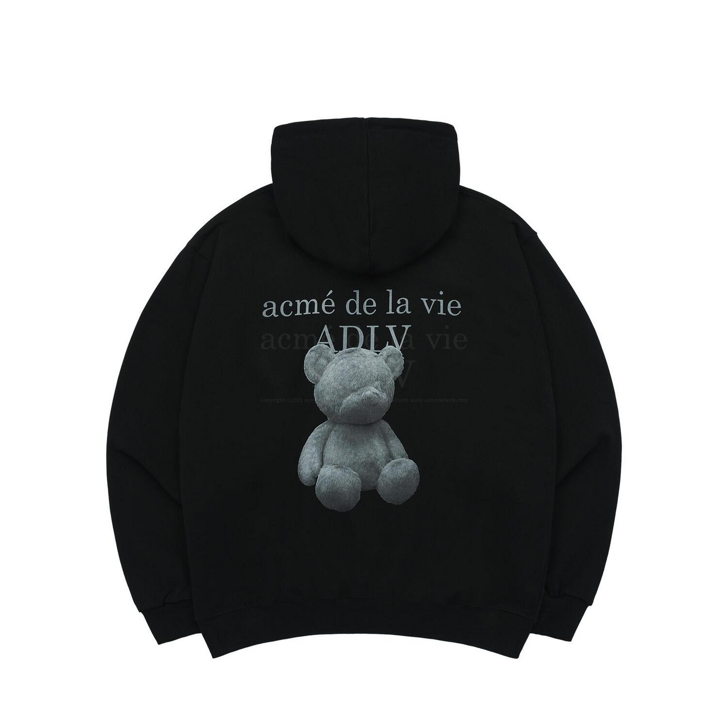 ADLV Fuzzy Bear Black Hoodie