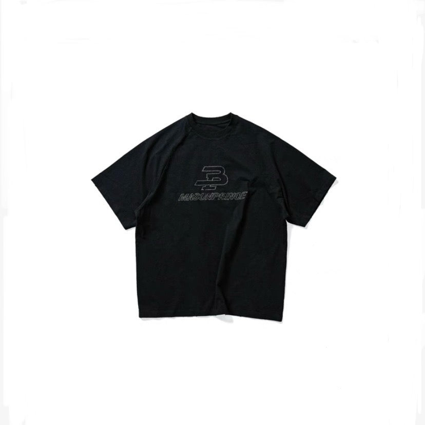 Masonprince Embroidery Logo Black Tee JM