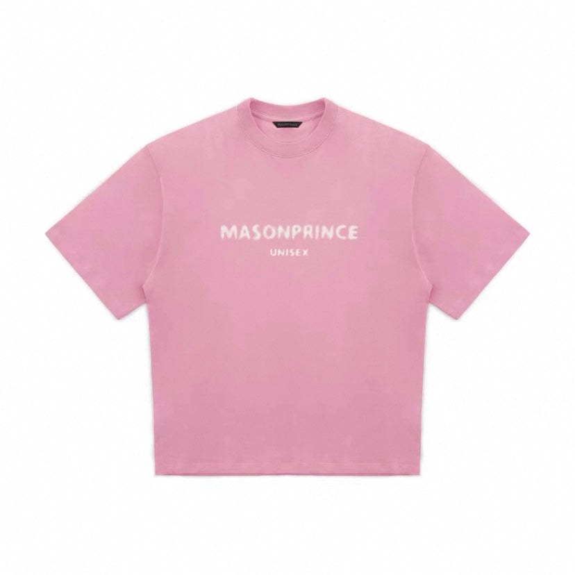 Masonprince Faded Logo Pink Tee JM