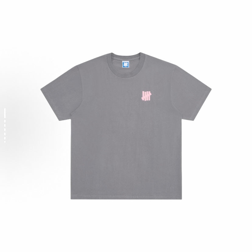 Undefeated SS25 Pink Grey Logo Tee