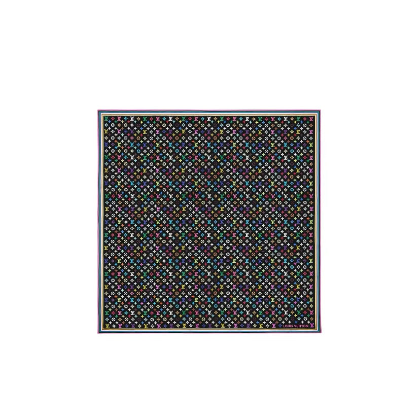 Louis Vuitton Murakami Multicolored Black Shawl M96078 BF