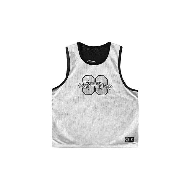 Chrome Hearts Reversible Mesh Black Grey Basketball Jersey