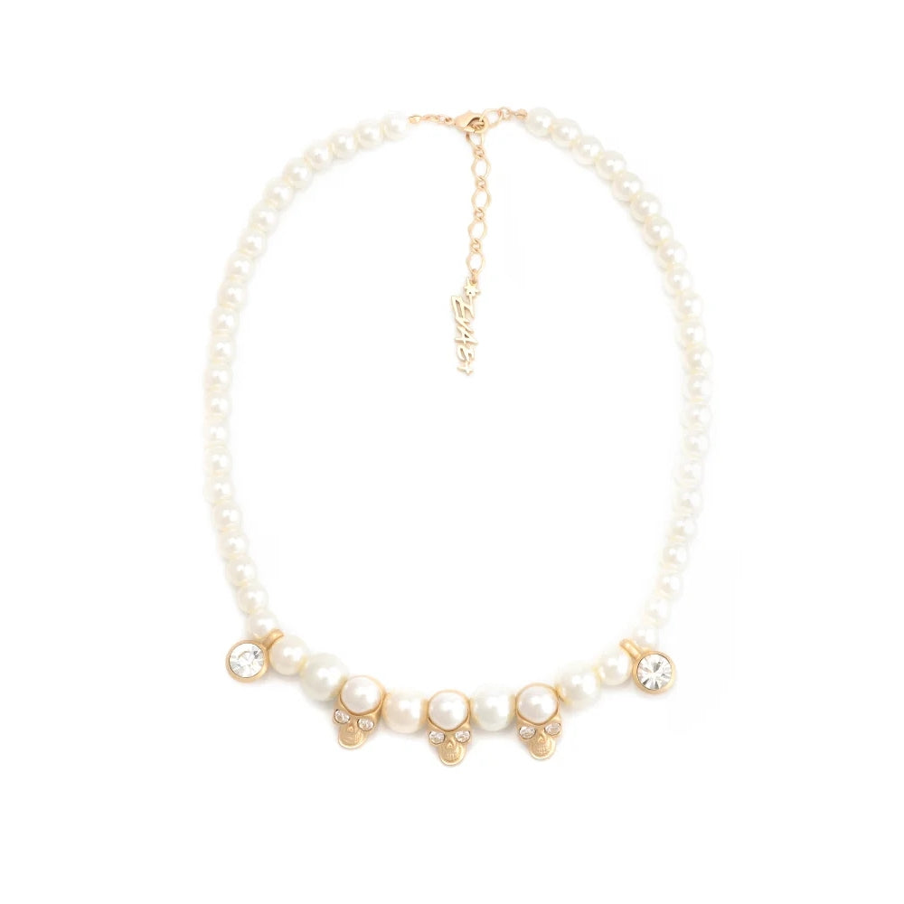 Evae Skull Pearl Necklace