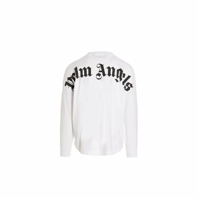 Palm Angels Logo White Long Sleeve