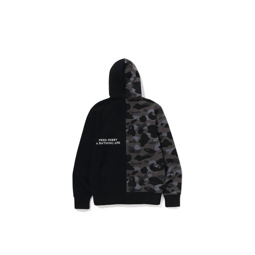 Bape Fred Perry Split Camo Black Jacket