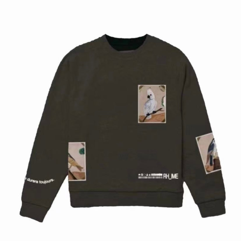 Rhime Parrot Brown Crewneck MrMEE