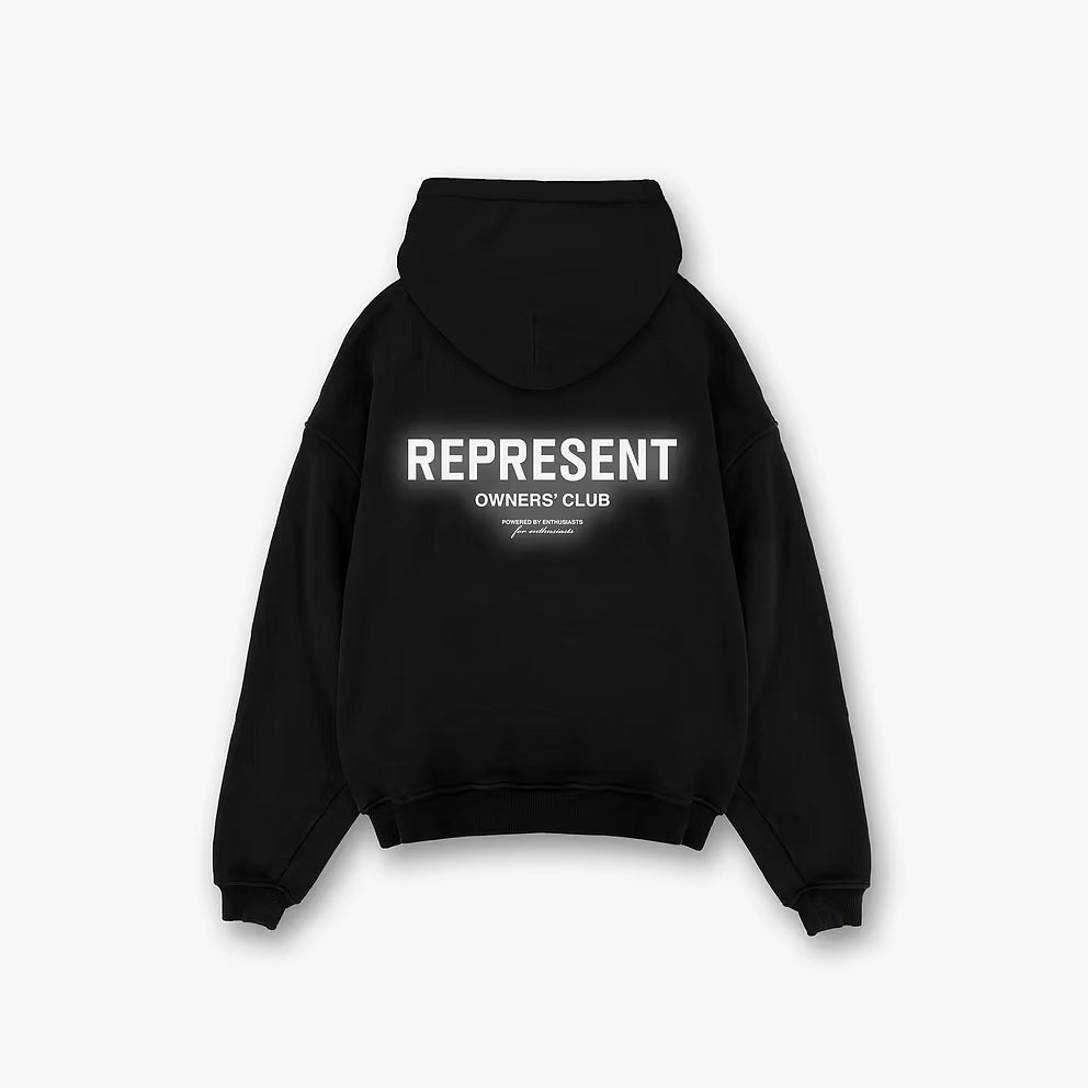 Represent Owner's Club Reflective Black Hoodie