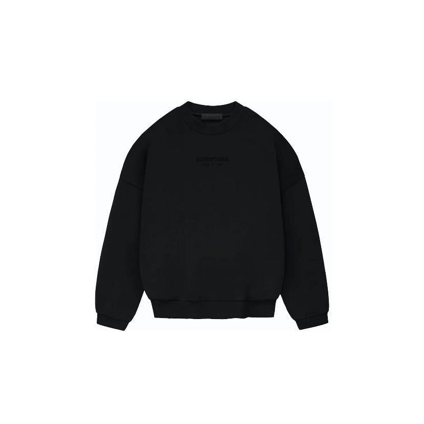 Essentials FW23 Jet Black Sweatshirt