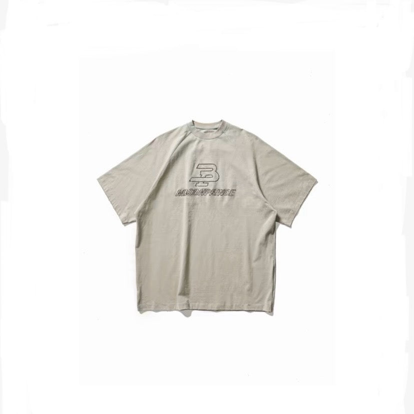 Masonprince Embroidery Logo Beige Tee JM