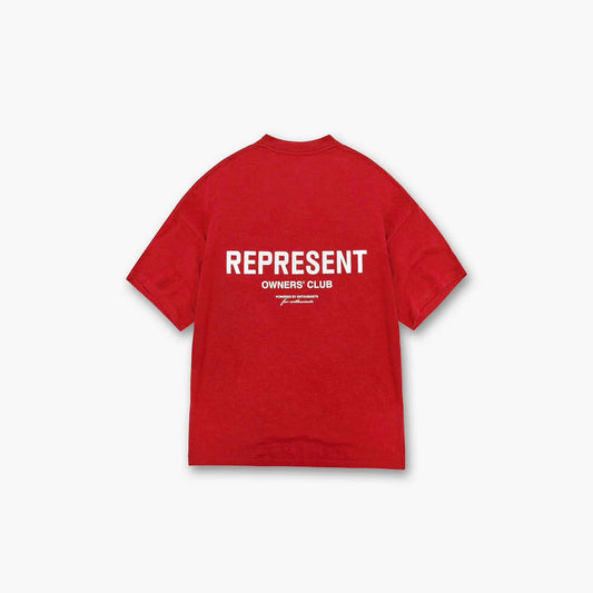 Represent Owner's Club White Red Tee