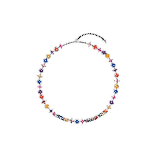 Louis Vuitton Monogram Party Rainbow Necklace