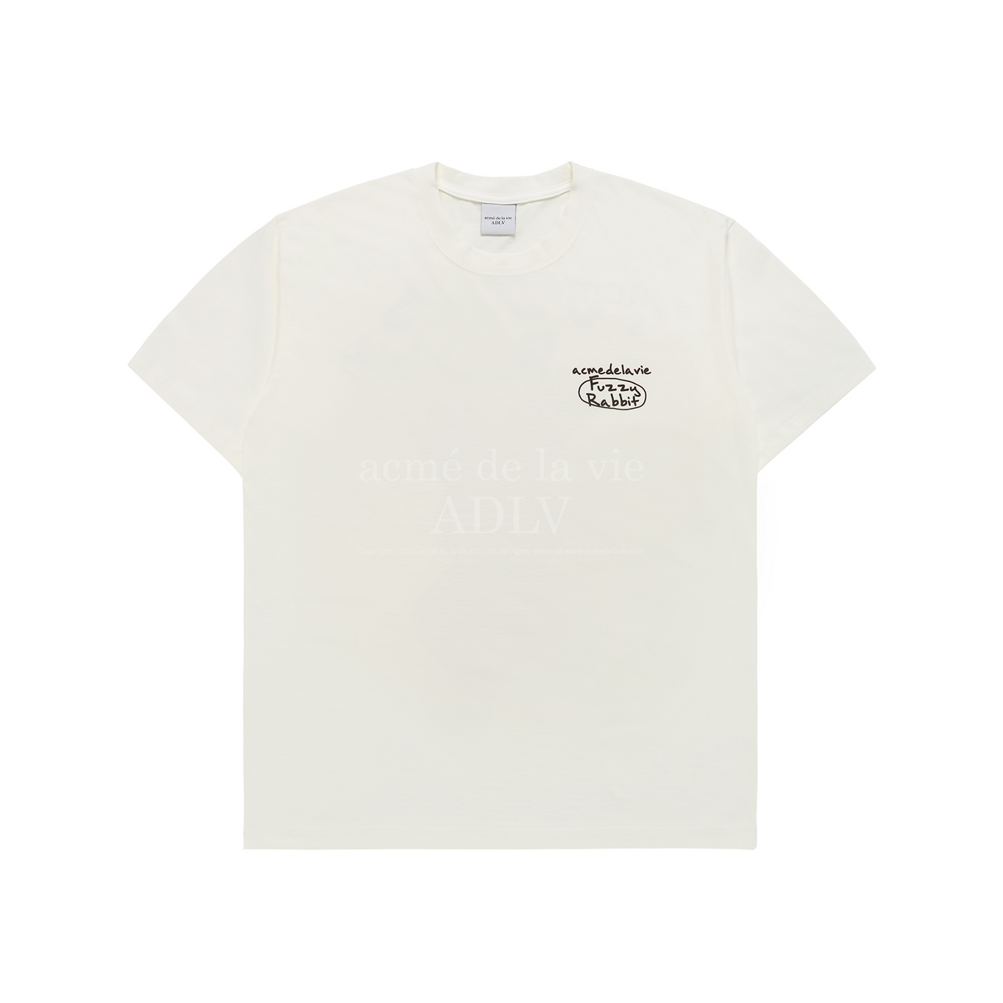 ADLV Graffiti Fuzzy Rabbit Cream Tee