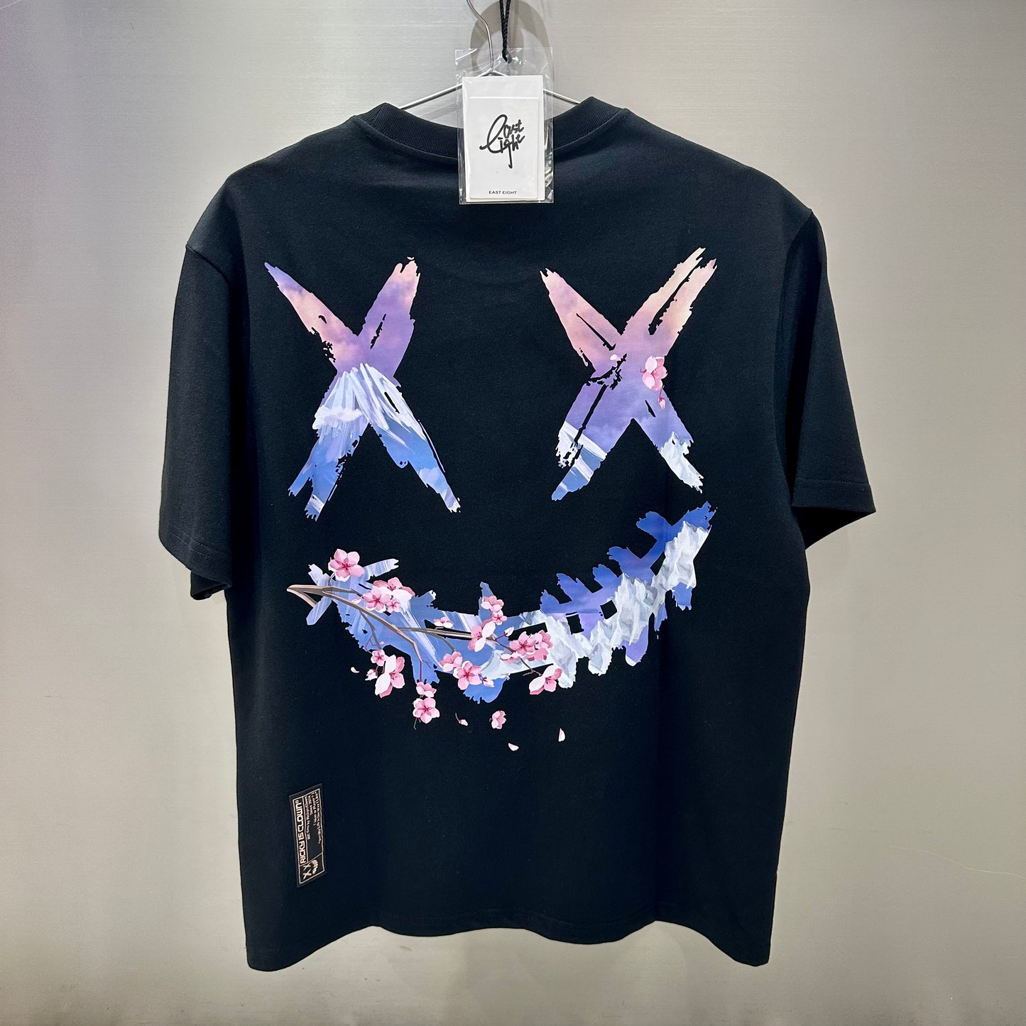 Rickyisclown Mount Fuji Sakura Black Tee