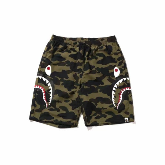 Bape Camo Shark Green Shorts