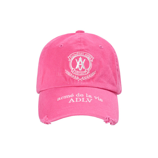 ADLV Laurel Emblem Destroyed Washing Ball Pink Cap
