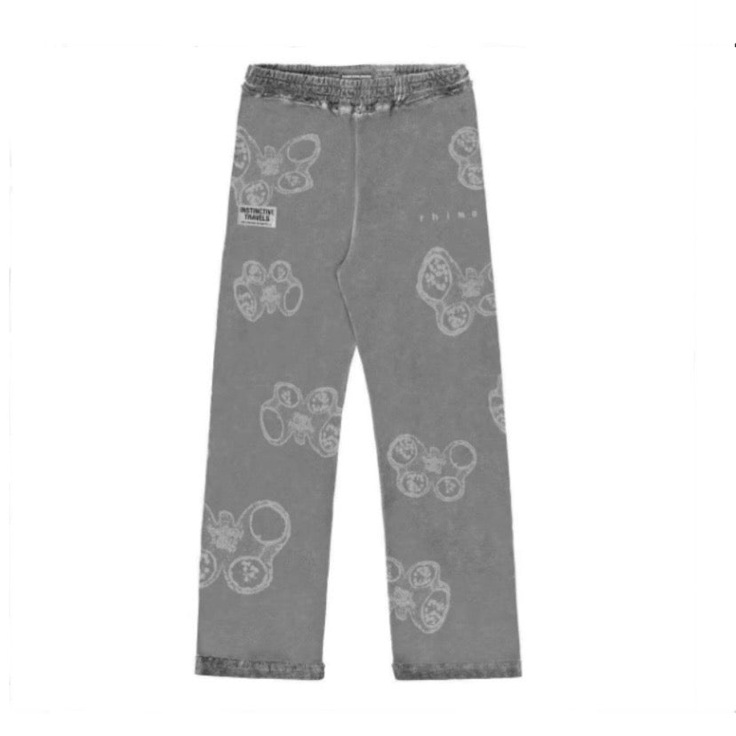 Rhime Floralien Vintage Off Black Sweatpants MrMEE