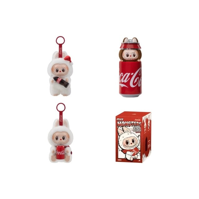 Pop Mart The Monsters Labubu Coca Cola Vinyl Face Plush Doll Pendant