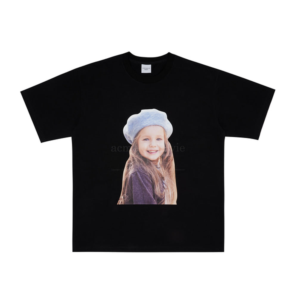 ADLV Baby Face Beret Girl Black Tee