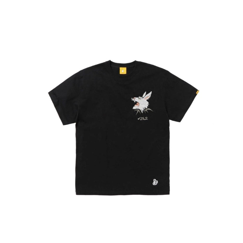 FR2 Embroidery Dragon Black Tee