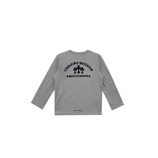 Chrome Hearts Triple Cross Hollywood Grey Long Sleeve Xiao Ming