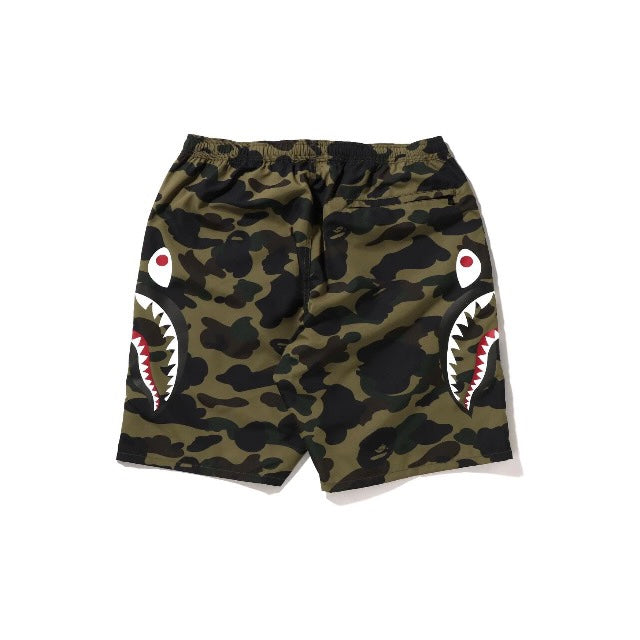 Bape Camo Shark Green Shorts