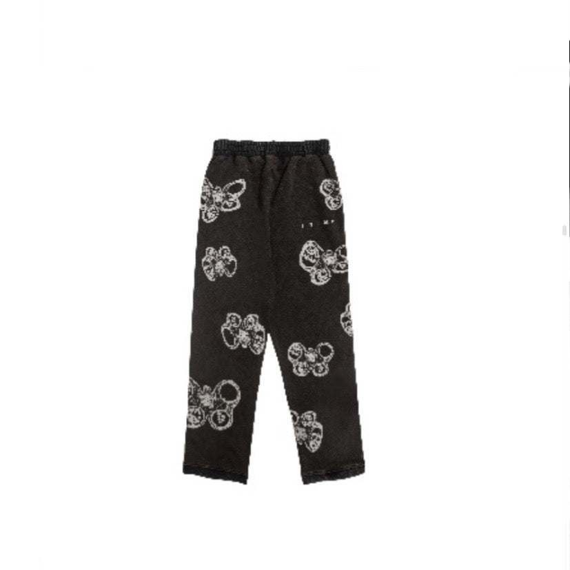 Rhime Floralien Vintage Black Sweatpants MrMEE