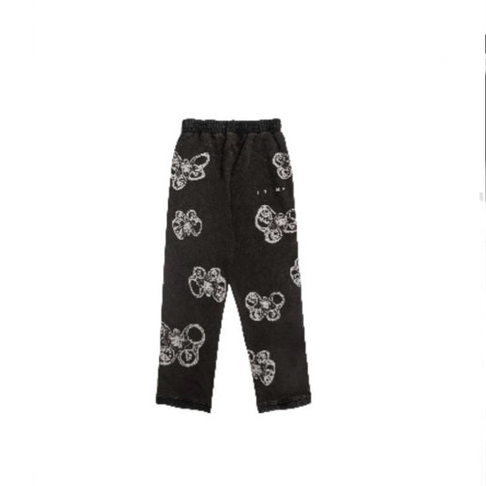 Rhime Floralien Vintage Black Sweatpants MrMEE