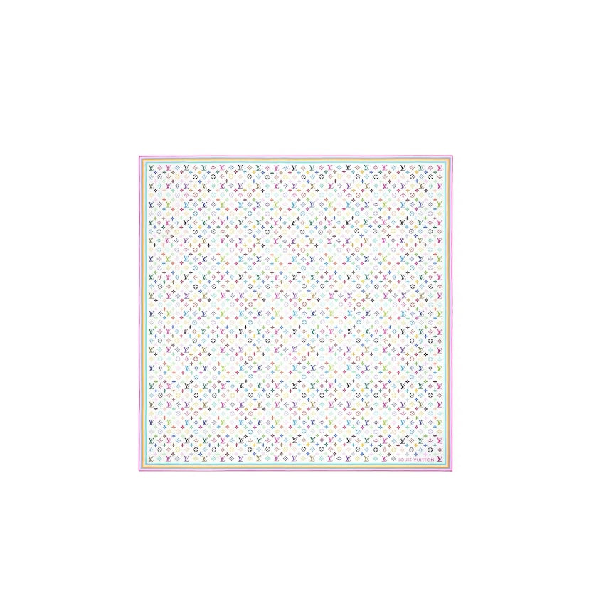Louis Vuitton Murakami Multicolored White Shawl M94974 BF