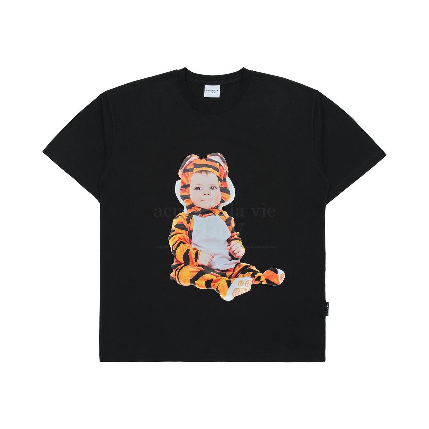 ADLV Baby Face Baby Tiger Black Tee