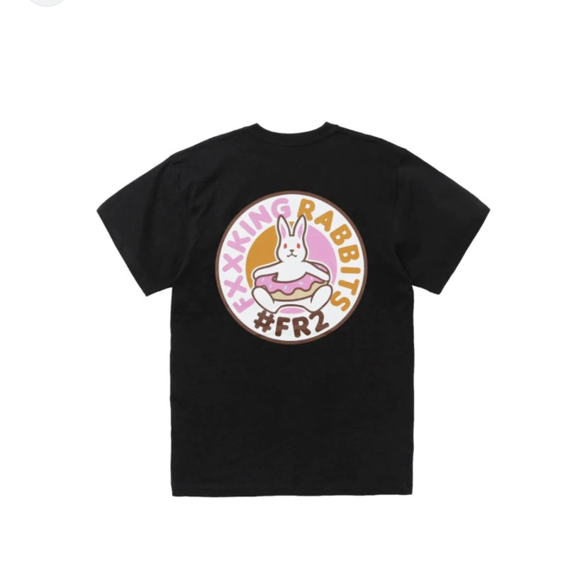 FR2 Rabbit Donut Black Tee