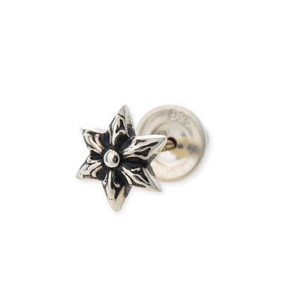 Chrome Hearts Star Stud Earrings Silver