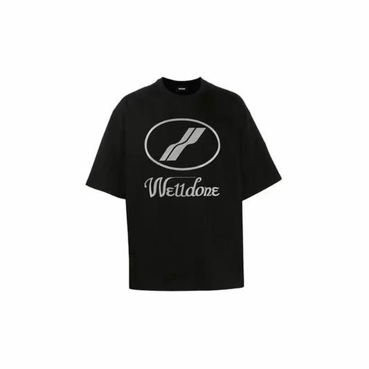 Welldone Reflective Logo Black Tee
