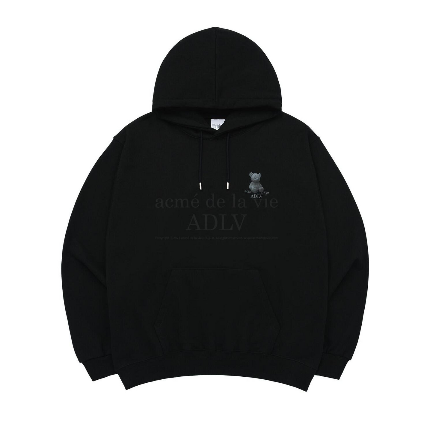 ADLV Fuzzy Bear Black Hoodie