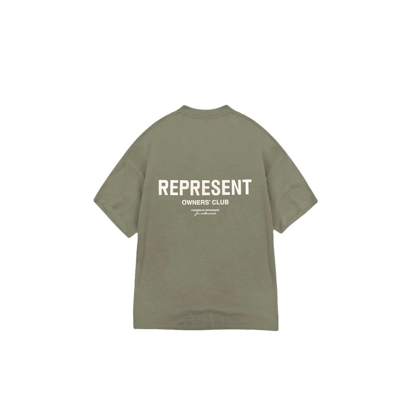 Represent Owner's Club Cream Olive Tee