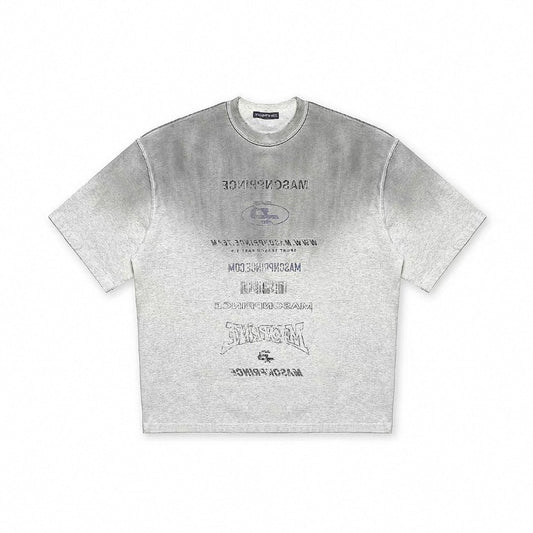 Masonprince Subtitles Washed White Tee JM