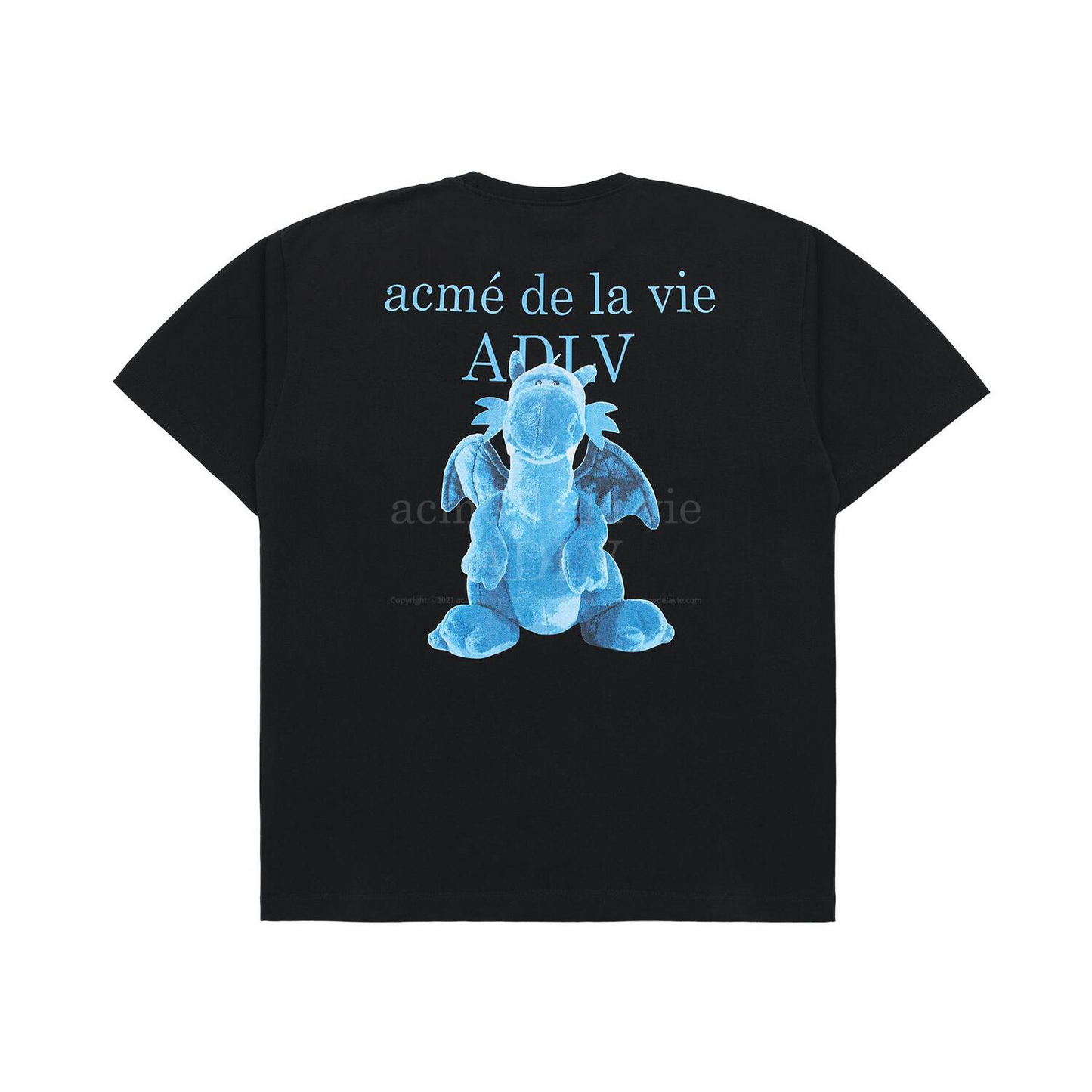 ADLV Fuzzy Dragon Artwork Black Tee