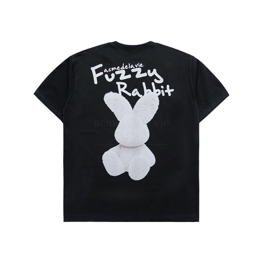 ADLV Graffiti Fuzzy Rabbit Black Tee