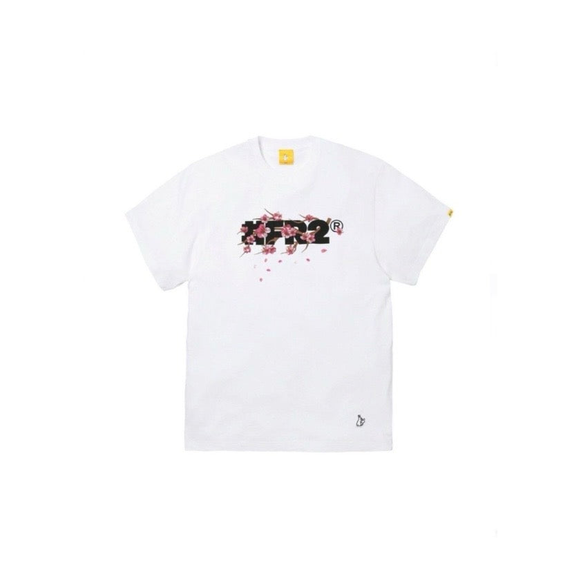 FR2 Sakura Embroidery Logo White Tee