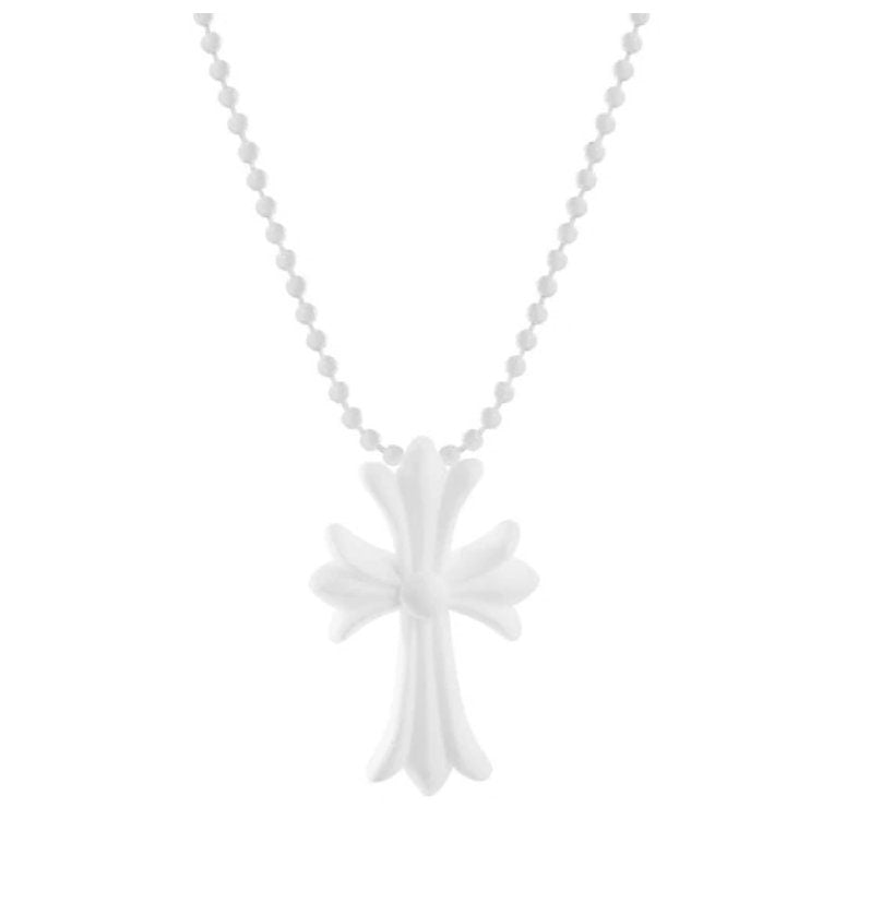 Chrome Hearts Silicone White Cross BF