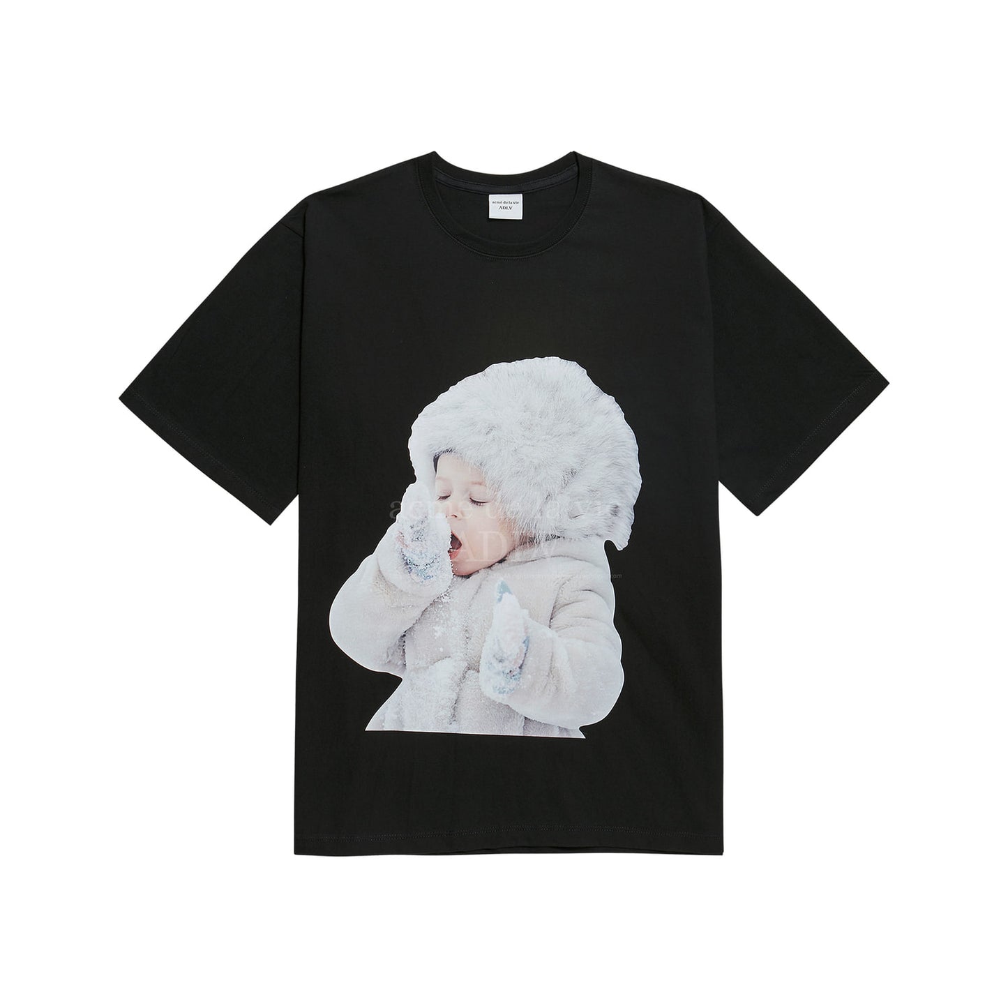 ADLV Baby Face Snow Black Tee