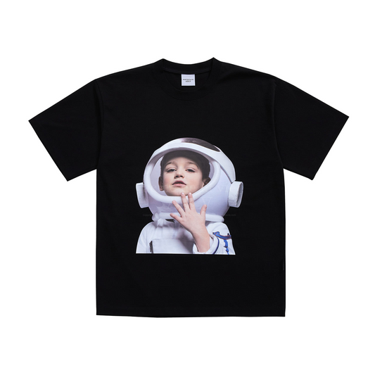 ADLV Baby Face Astronaut Black Tee