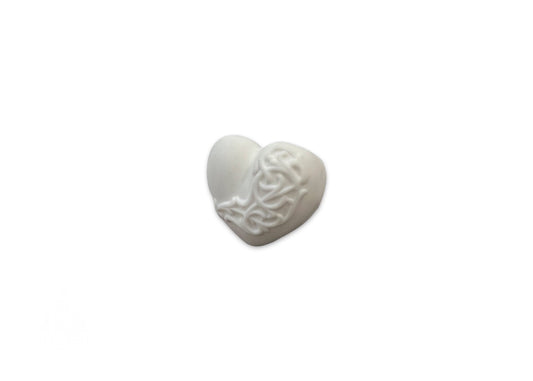 Chrome Hearts Rubber Heart Silicon White Ring