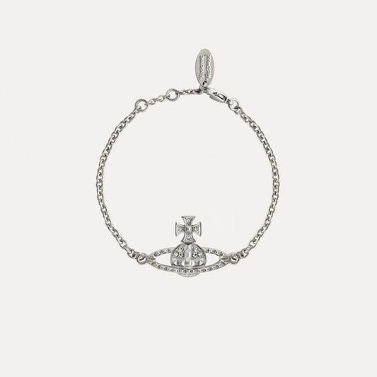 Vivienne Westwood Mayfair Bas Relief Rhodium Bracelet