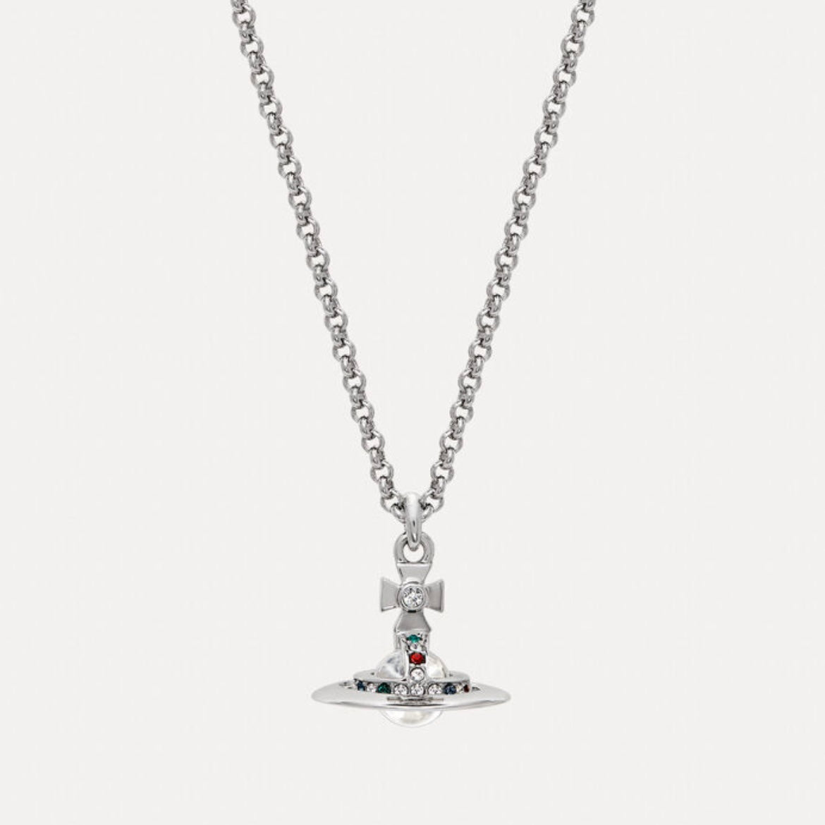 Vivienne Westwood New Petite ORB Platinum Pendant