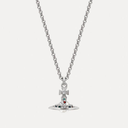 Vivienne Westwood New Petite ORB Platinum Pendant