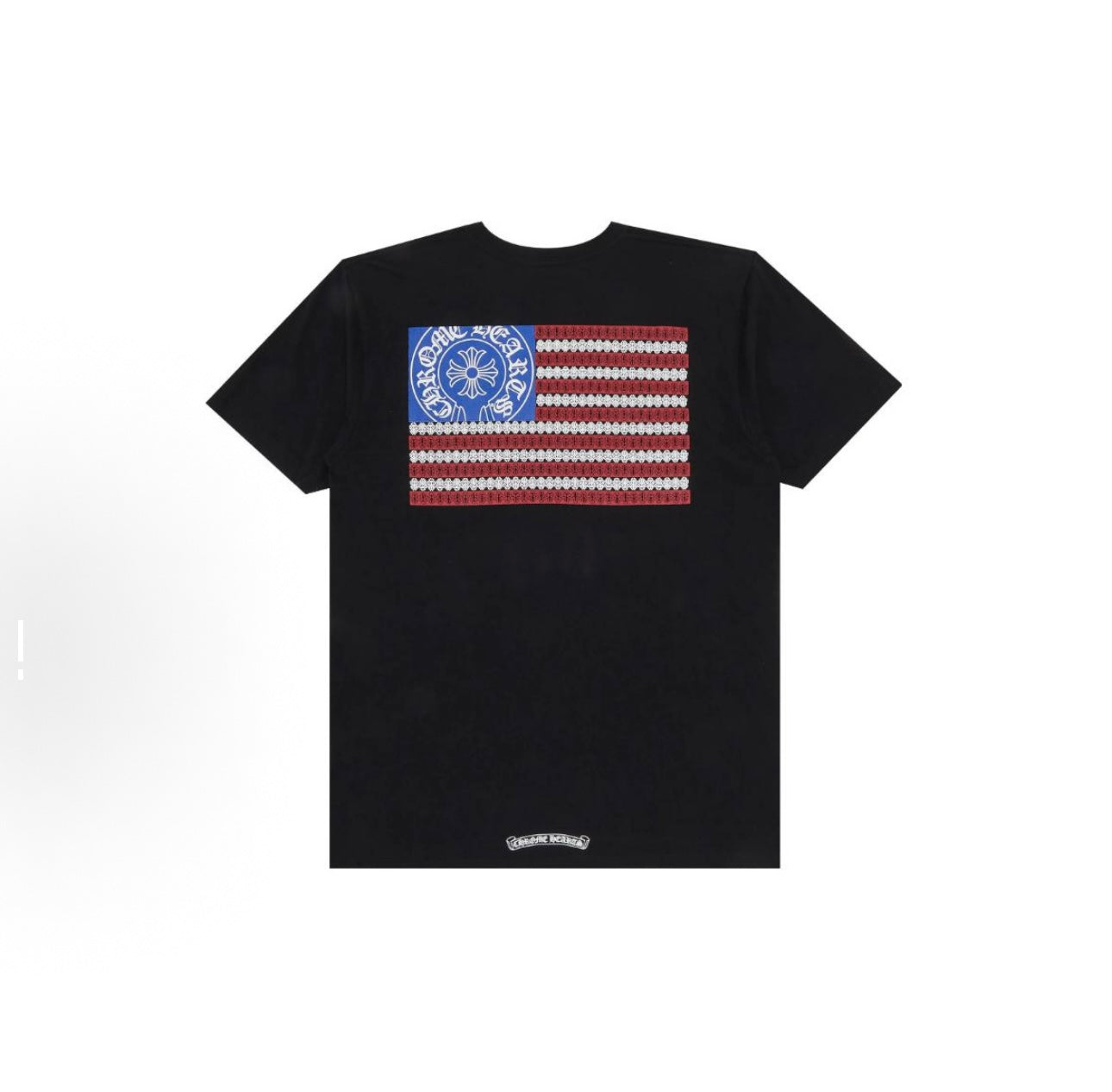 Chrome Heart American Flag Dagger Black Tee L