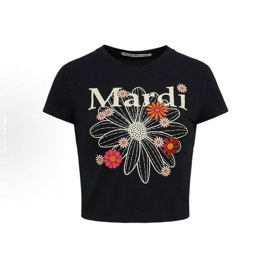 Mardi Mercredi Black Tee