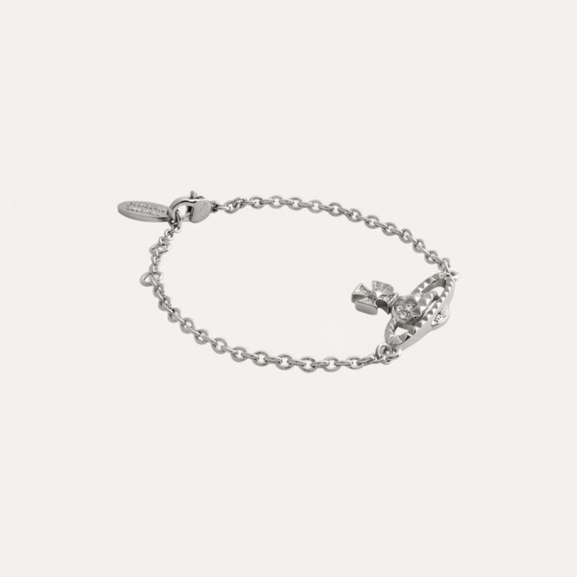 Vivienne Westwood Mayfair Bas Relief Rhodium Bracelet