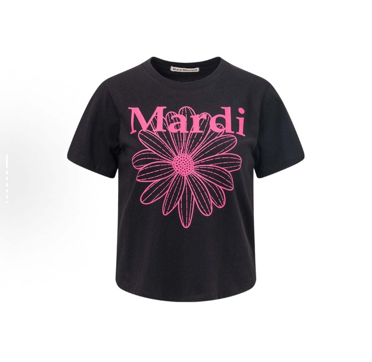 MARDI MERCREDI SS24 Black Pink Tee