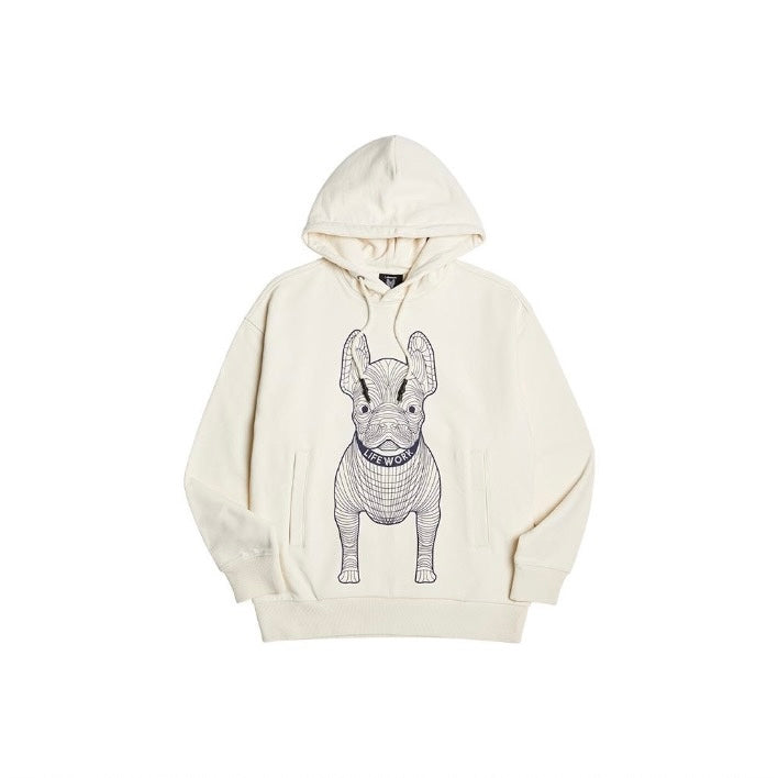 LifeWork Outline Mascot Navy White Hoodie